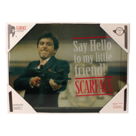Scarface: Glass Poster "Say Hello"