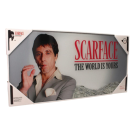 Scarface: Glass Poster "The World Is Yours"
