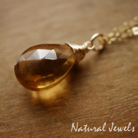 Whiskey Quartz hangertje of halsketting