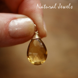 Whiskey Quartz hangertje of halsketting