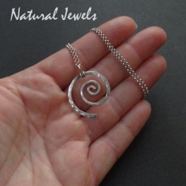 xxx - verkocht - xxx Pendant Silver Spiral