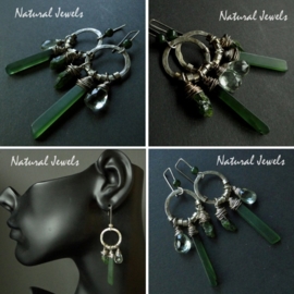 xxx - verkocht - xxx Robust Earrings Green Mix