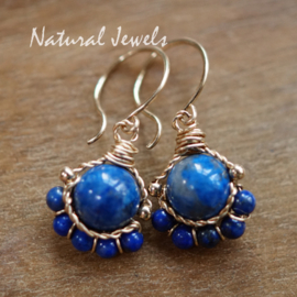 Blue gemstone earrings