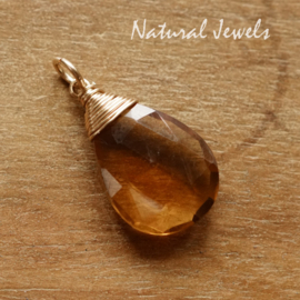 Whiskey Quartz hangertje of halsketting