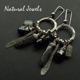 Long and Dark Earrings