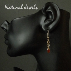 xxx - verkocht - xxx 14K Goldfill and Carnelian earrings