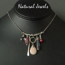 xxx - verkocht - xxx Necklace Pink Opal and more