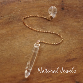 Pendel Bergkristal goud