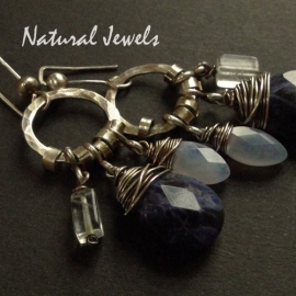 xxx - verkocht - xxx Earrings Sodalite