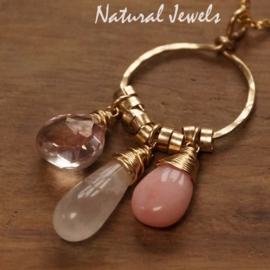 xxx - verkocht xxx Goldfilled pendant Pink