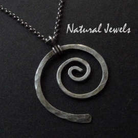 Necklace Silver Spiral