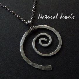 xxx - verkocht - xxx Necklace Silver Spiral