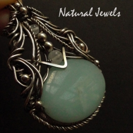 xxx - verkocht - xxx Necklace Adorned Amazonite