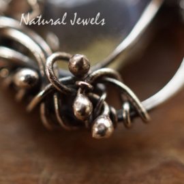 Zilveren hanger Labradoriet