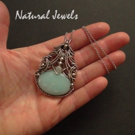 xxx - verkocht - xxx Necklace Adorned Amazonite