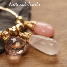 xxx - verkocht xxx Goldfilled pendant Pink