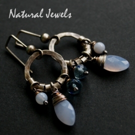 xxx - verkocht - xxx Earthy Blue Chalcedoney