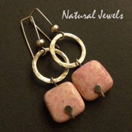 xxx - verkocht - xxx Earthy Earrings Rhodochrosite