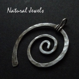 xxx - verkocht - xxx Pendant Silver Spiral