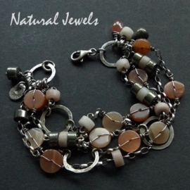 xxx - verkocht xxx Bracelet Peach Moonstone