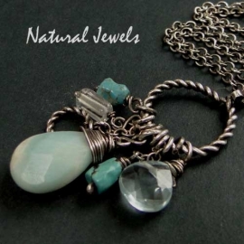 Amazonite Briolette on a Rope