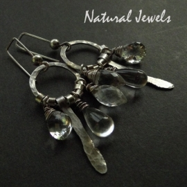 xxx - verkocht - xxx Earrings Robust Rockcrystal