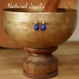 Lapis Lazuli oorbellen goud