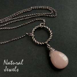 Necklace Pink Opal