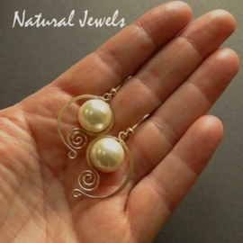 xxx - verkocht - xxx 14K Goldfilled Elegant Cream Shell Pearls