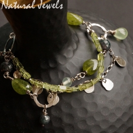 xxx - verkocht - xxx Robuuste armband Peridot