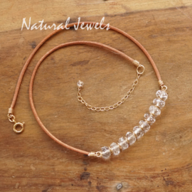 Gouden ketting Bergkristal