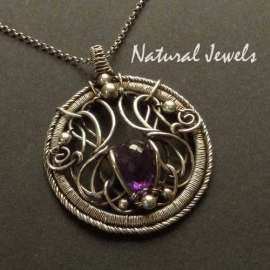 xxx - verkocht - xxx Pendant Celtic Amethyst