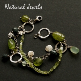 xxx - verkocht - xxx Robuuste armband Peridot