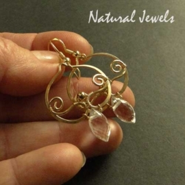 xxx - verkocht - xxx Golden Rockcrystal in Rice