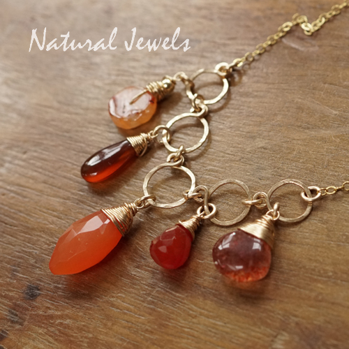 Ketting oranje steen