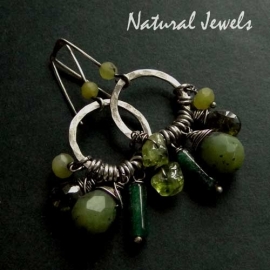 xxx - verkocht - xxx Earthy Green Gemstones