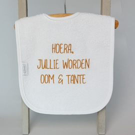 Hoera, jullie worden oom en tante! | slab wit