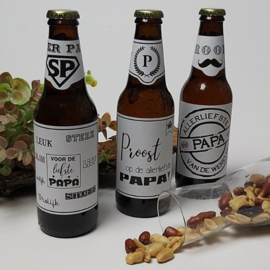 Stickervel | DIY bierfles etiket Vaderdag