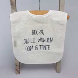 Houten giftbox tutpopje grijs | Hoera, jullie worden.....