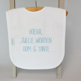 Hoera, jullie worden oom en tante! | slab wit