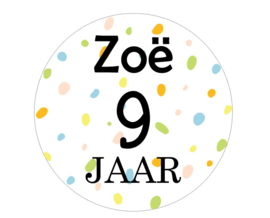 Stickervel | Naam en leeftijd