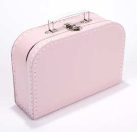 Compleet koffertje | roze met naam | tuinbroek knuffel