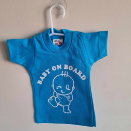 Mini t-shirt | blauw | baby on board