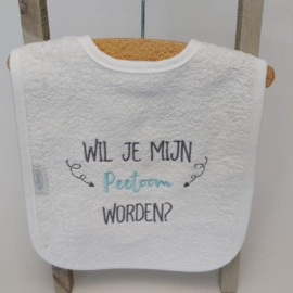 Doosje met een vraag | Wil je mijn Peetoom worden? (licht blauw)