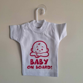 Mini t-shirt | wit | baby on board