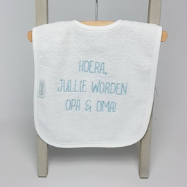 Hoera, jullie worden opa en oma! | slab wit