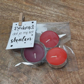 Cadeau set juf | Bedankt dat je mij liet stralen | Cosy Cinnamon