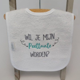 Doosje met een vraag | Wil je mijn Peettante worden? (mint groen)