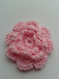 Gehaakte bloem | 4,5cm roze