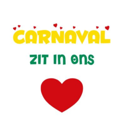 Herbruikbare statische raamfolie | Carnaval zit in ons hart